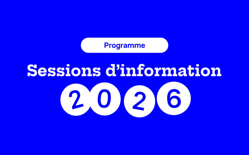 Programme des sessions d'information 